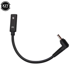 1pc USB 3.1 Type C Female to DC 4.5*3.0 7.4*5.0 Square 4.0x1.35mm Male PD Power Charger Adapter Connector Cable for Asus Acer Hp