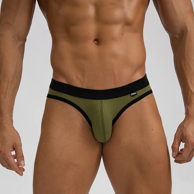 U Bulge Pouch Mid Cintura Briefs para Homens, Cuecas Macias Respiráveis, Calcinha Masculina Confortável, Roupa Interior Sexy, Qualidade Superior