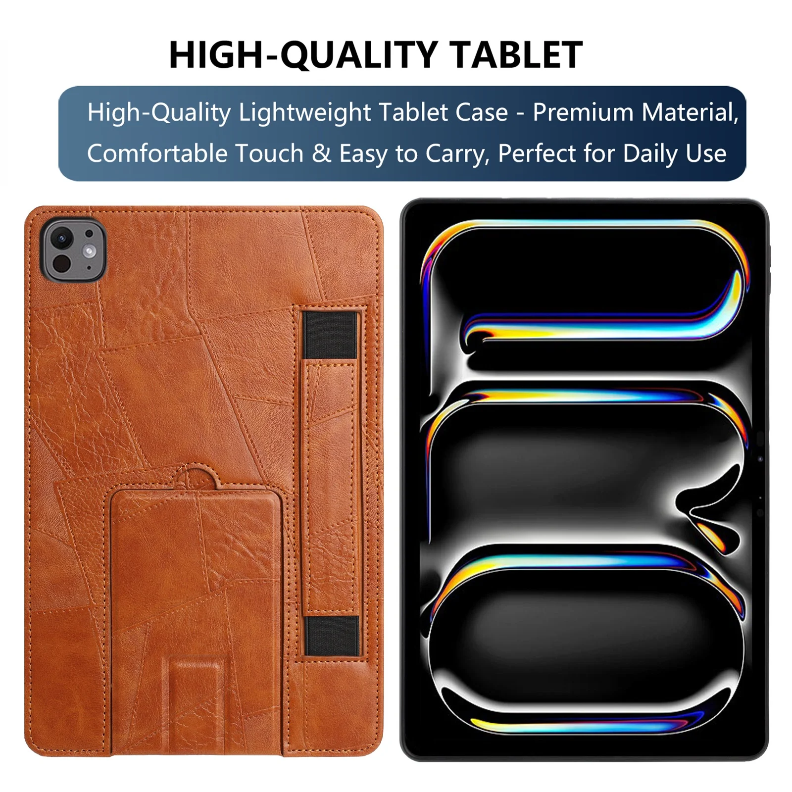 Vintage Business Multifunctional Tablet Case For iPad A16 11th 10th Pro 11 12.9 Air 4 5 6 13 MINI 6 7 Wrist Band Stand Cover