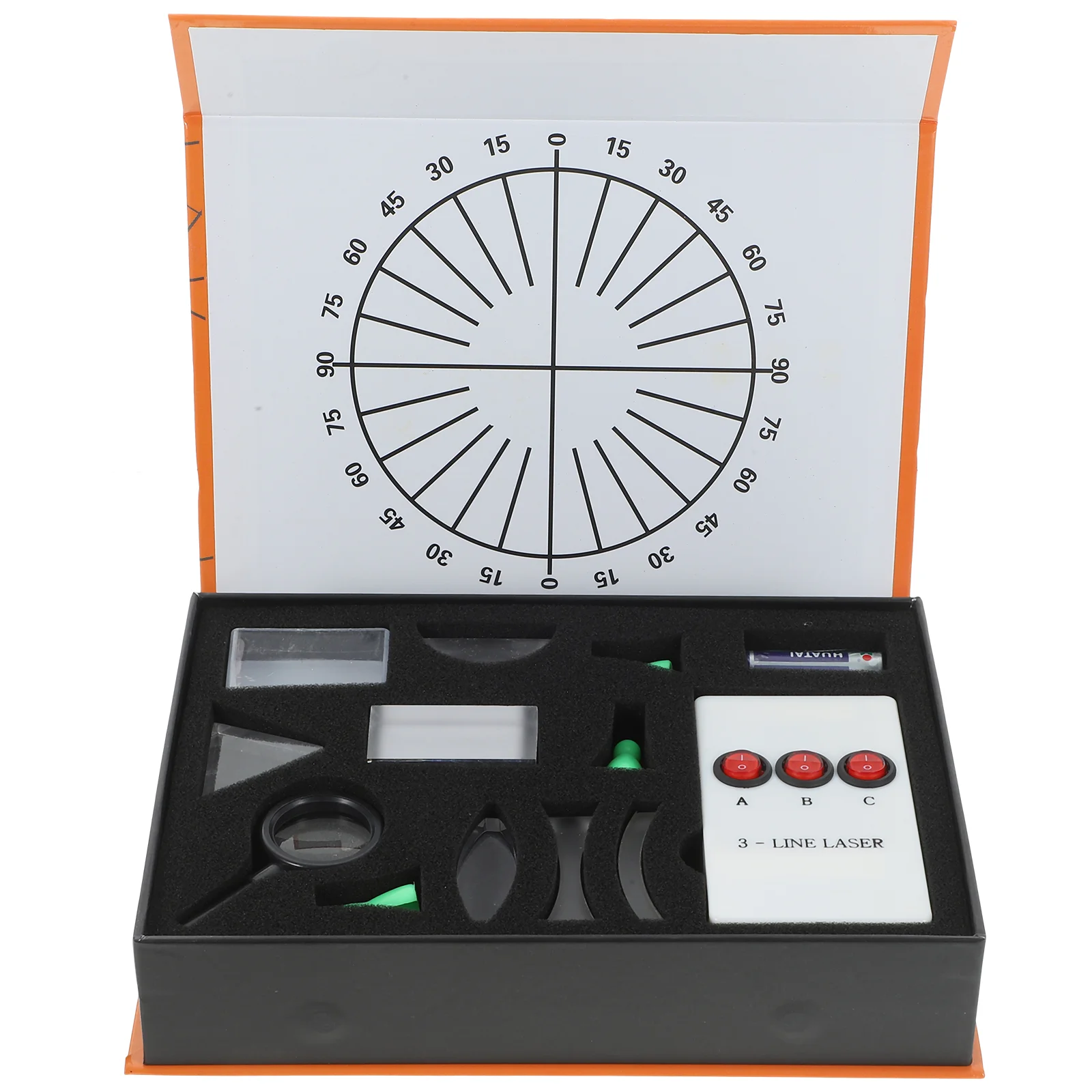 Optical Experiment Box Physical Tool Concave Lens Convex Science Education for Kit Laboratory Equipment Prism