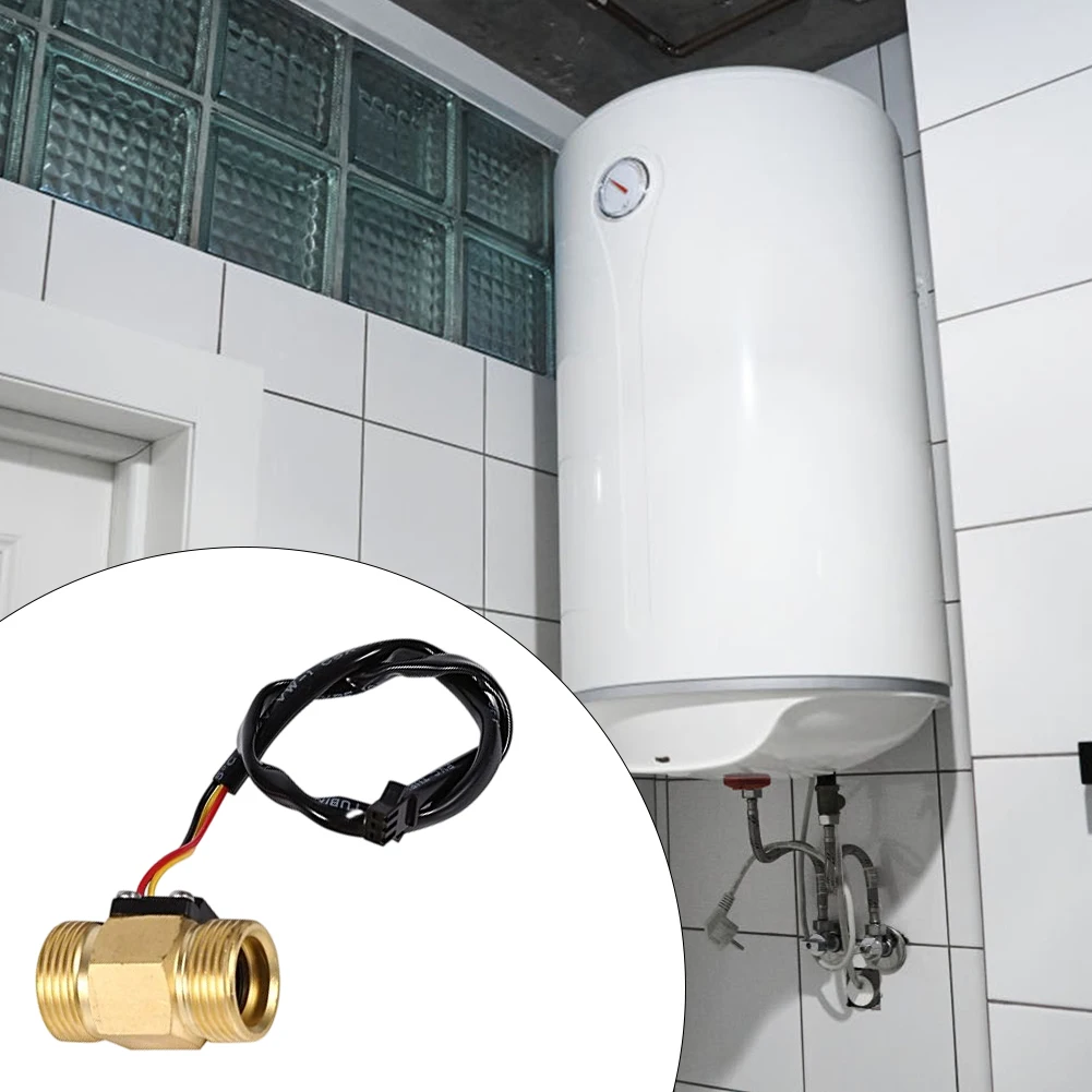 G1 2 Copper Water Flow Sensor with Hall Effect Technology for Flow Switch Applications 1 to 30 Liters per Minute
