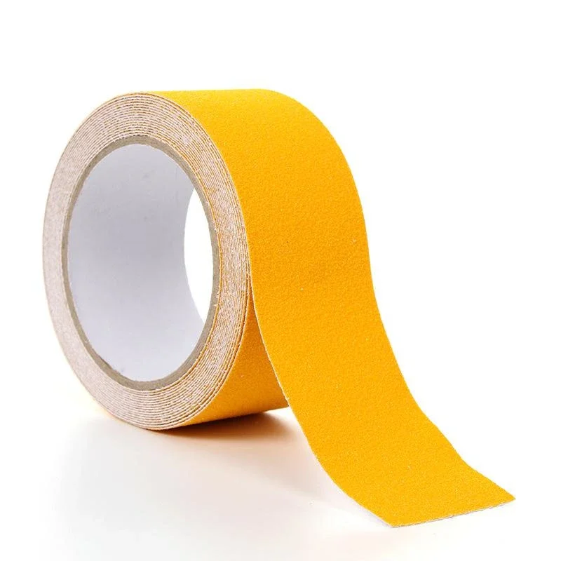 7 colors Rubber Non-slip Tape 5m Long 5cm Wide Black White Gray Transparent Floor Stair Step Anti Slip Abrasive Safety Strip