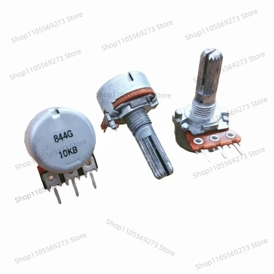 5pcs RK16 Mono Volume Potentiometer Single Gang 3-Pin, B10K B20K B50K B100K for ALPS