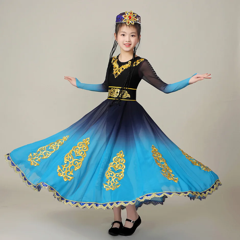 Children's Dance Performances Costumes Holiday Party Dancewear Girls Traditional Chinese Dancing Clothes Ethnic Fancy Dress