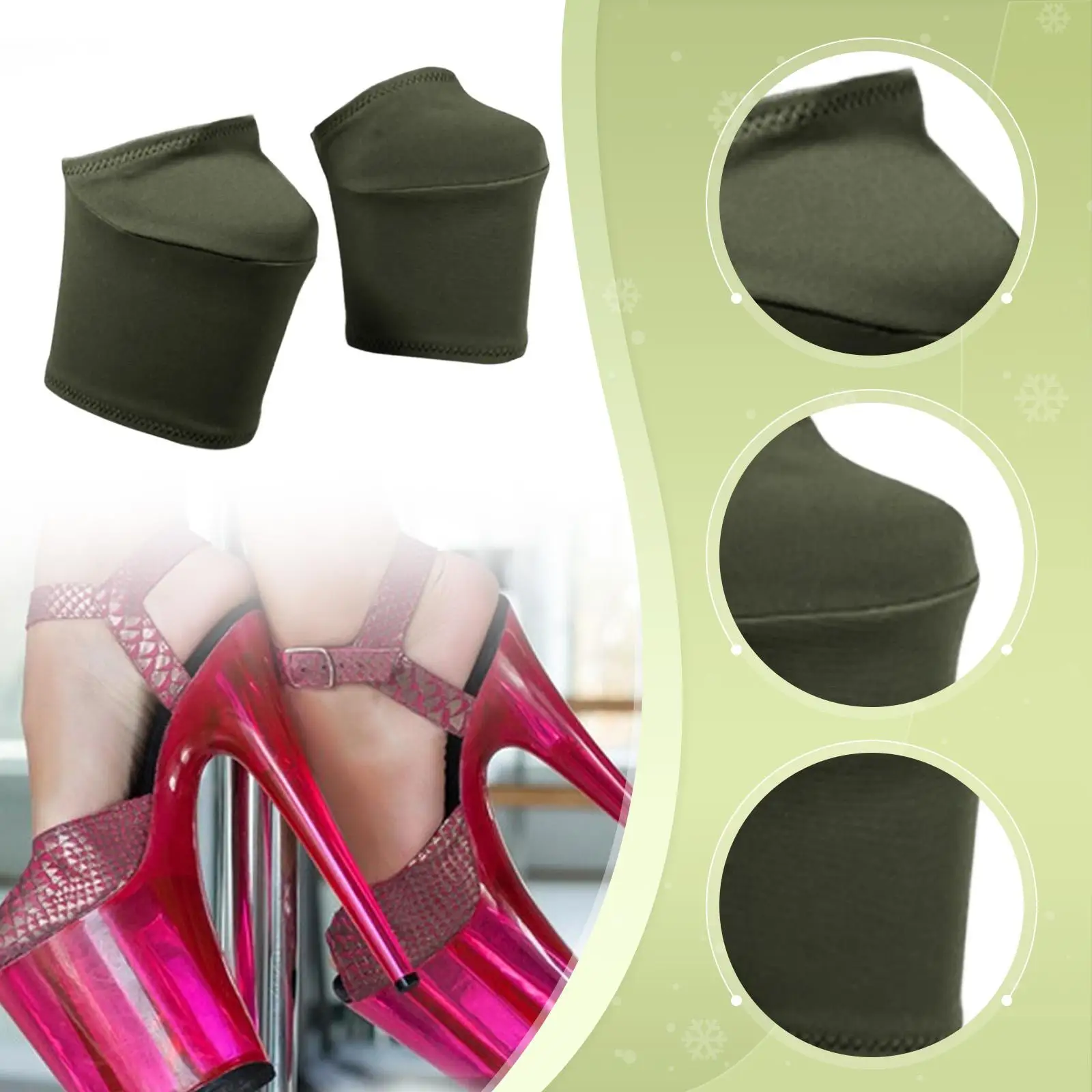 2x Stripper Pole Dance Shoe Protectors Grip Sleeves Resistant Anti Slip Costume, Accessories, Protection Covers