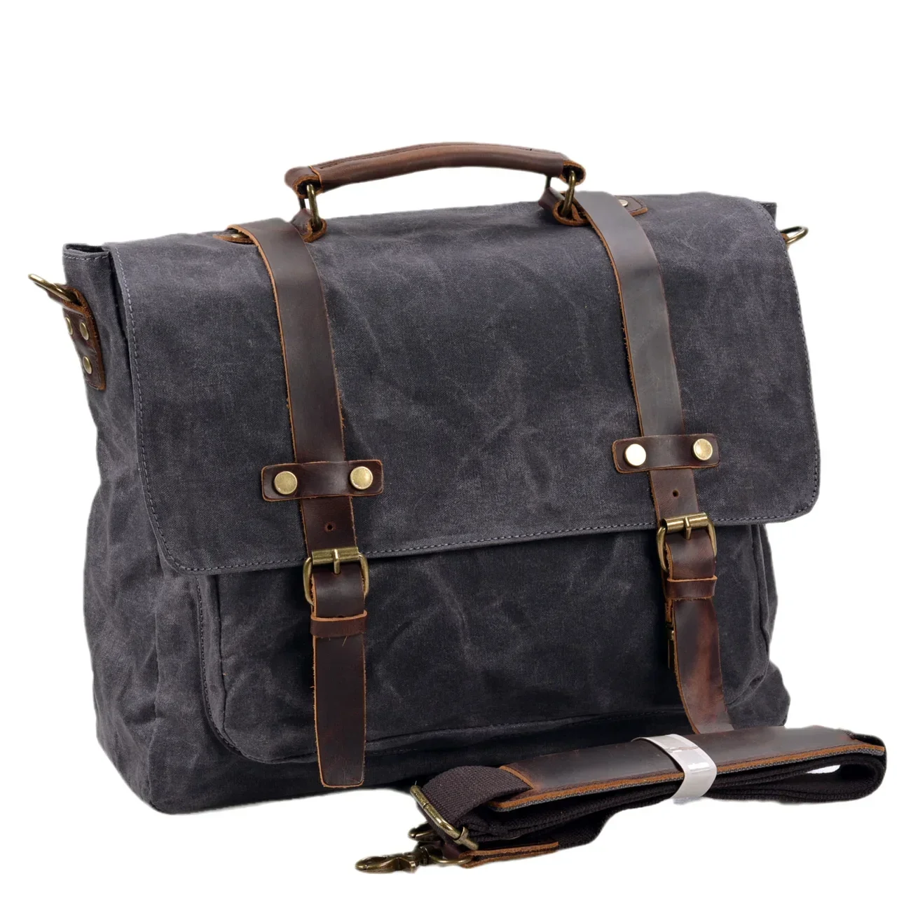 

Men Vintage Casual One Shoulder Bag Crossbody Laptop Tote Business Briefcase Outdoor