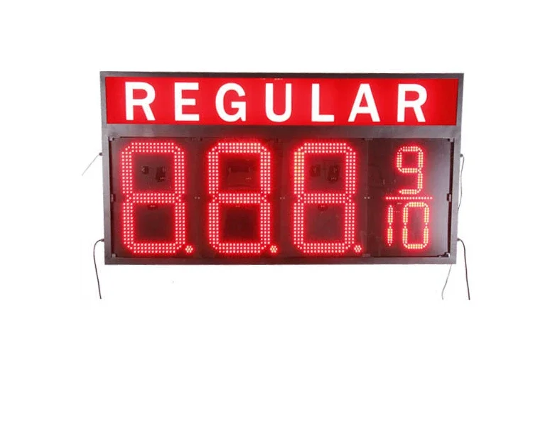 Neues Design Tankstellen LED Preis schild mit LED Hintergrund beleuchtung Brief Zeichen