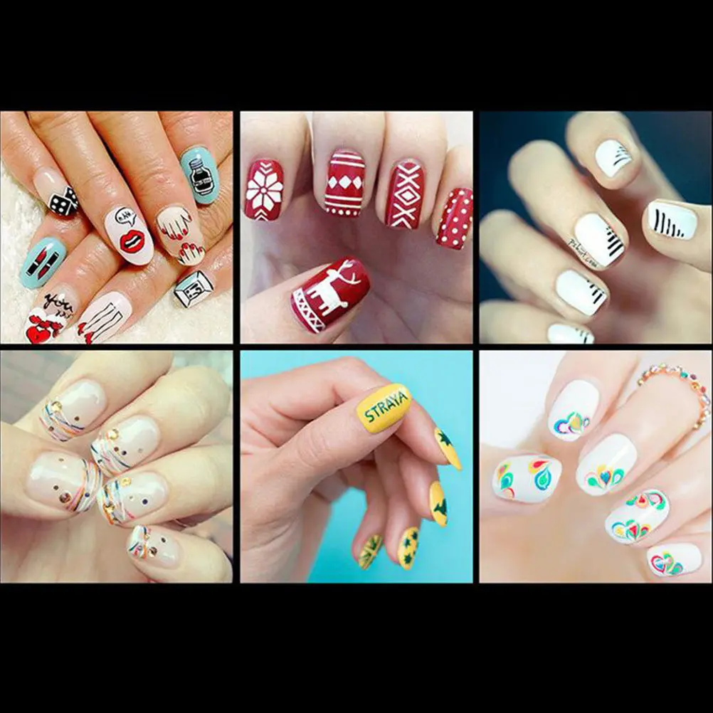 3Pcs Nail Art Thin Tip Painting Pen Set for Fine Details Lines Flowers Nail DIY Painting Tool Paiting for Nails