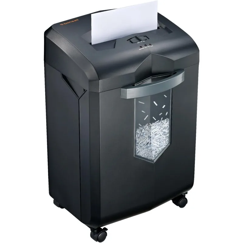 

Paper Shredder, 18-Sheet 60-Minutes Shredder for Office Heavy Duty Cross-Cut Shredder with 6 Gallon Pullout Basket & 4 Casters