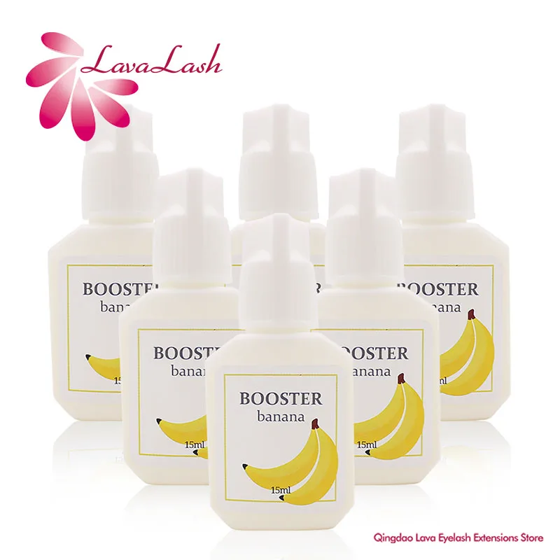 

10 Bottles Booster Banana Glue for Eyelashes Extension 15ml Korea Banana Primer Clear Lash Adhesive Makeup Tools Wholesale Shop