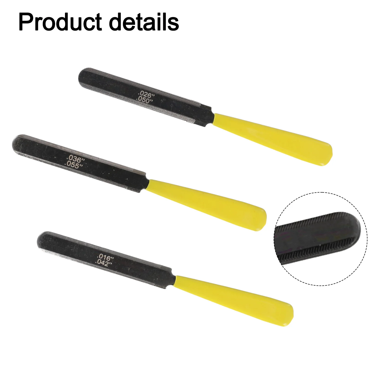 Luthier Repair Tool Guitar Fret Nut File 3 PCS 9.7cm 3pcs/Set Guitar Nut Files Fret Crowning Slot Filing Luthier Repair Tool Kit