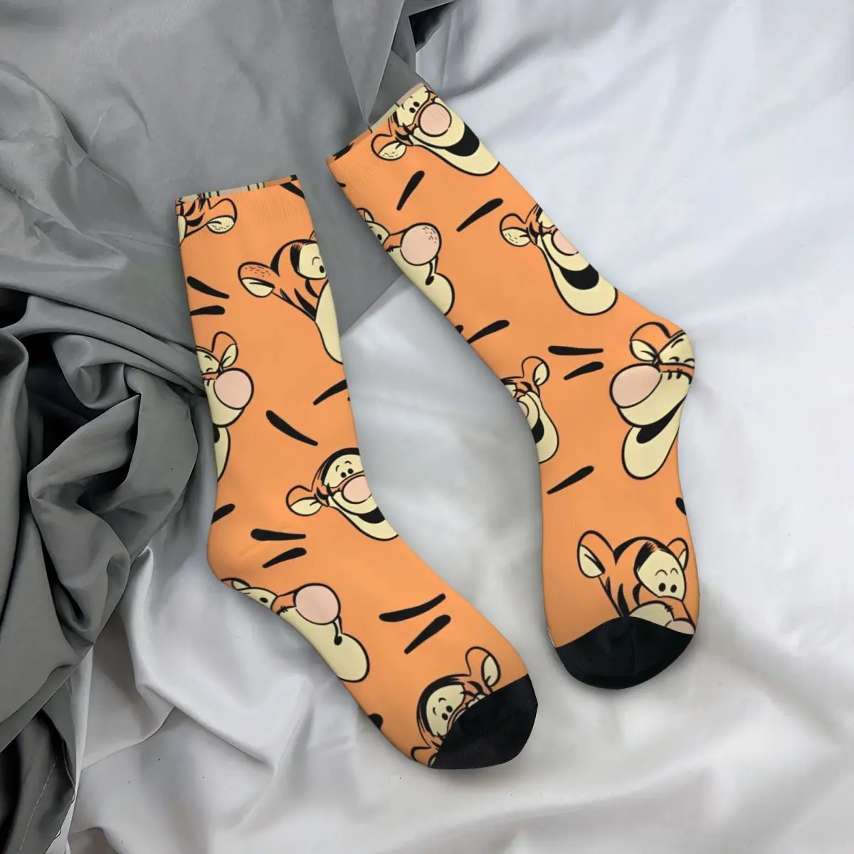 Winnie The Pooh Tigger Accessories Socks Breathable Sport Long Socks Super Soft for Unisex Gifts