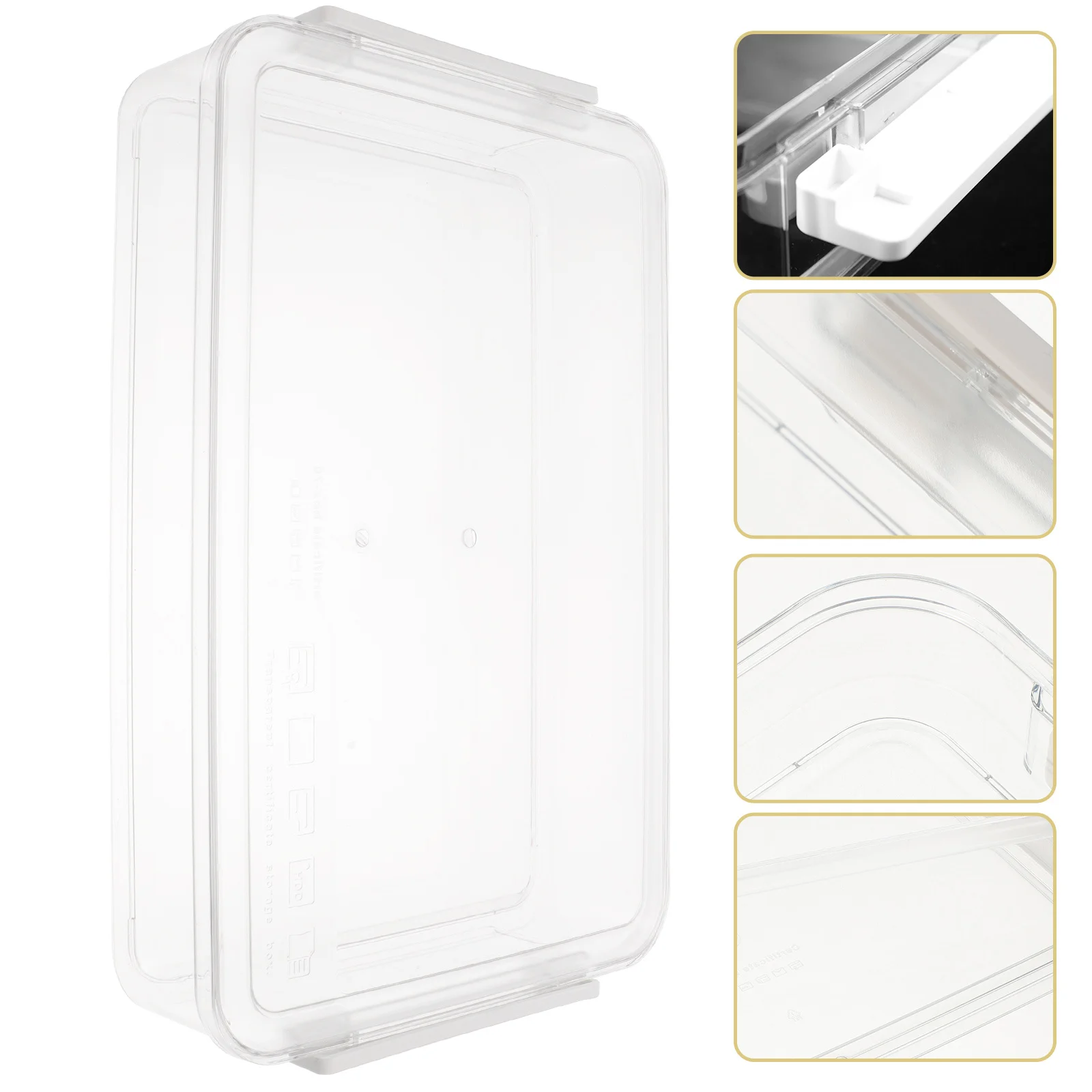

Transparent File Organizer Box Premium Abs Stackable Document Storage For Office Home Desktop Use File Container