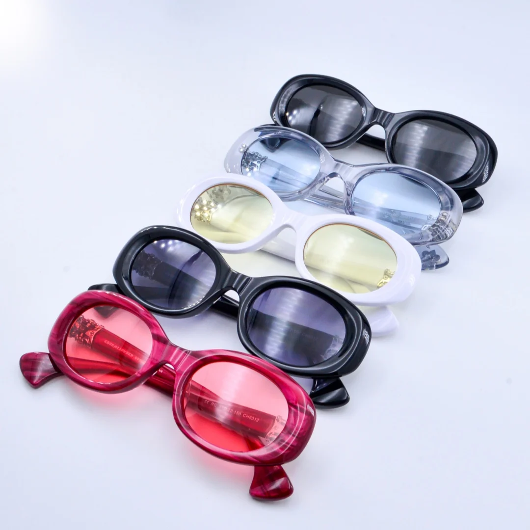 2025 جديد فاخر عصري في الهواء الطلق مكافحة عاكسة الرجال النظارات الشمسية المرأة خلات الألياف موضة في الهواء الطلق المضادة للأشعة فوق البنفسجية النظارات الشمسية UV400 #6