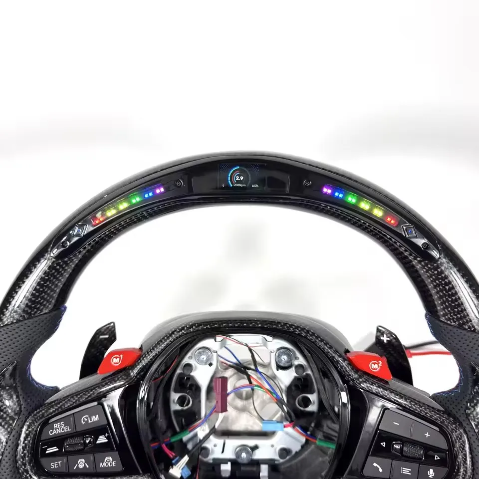 LED Customized Carbon Fiber Leather Car Steering Wheel For BMW G02 G05 G09 G11 G12 G15 G20 G22 G28 G29 G30 G80 Steering Wheel view 3