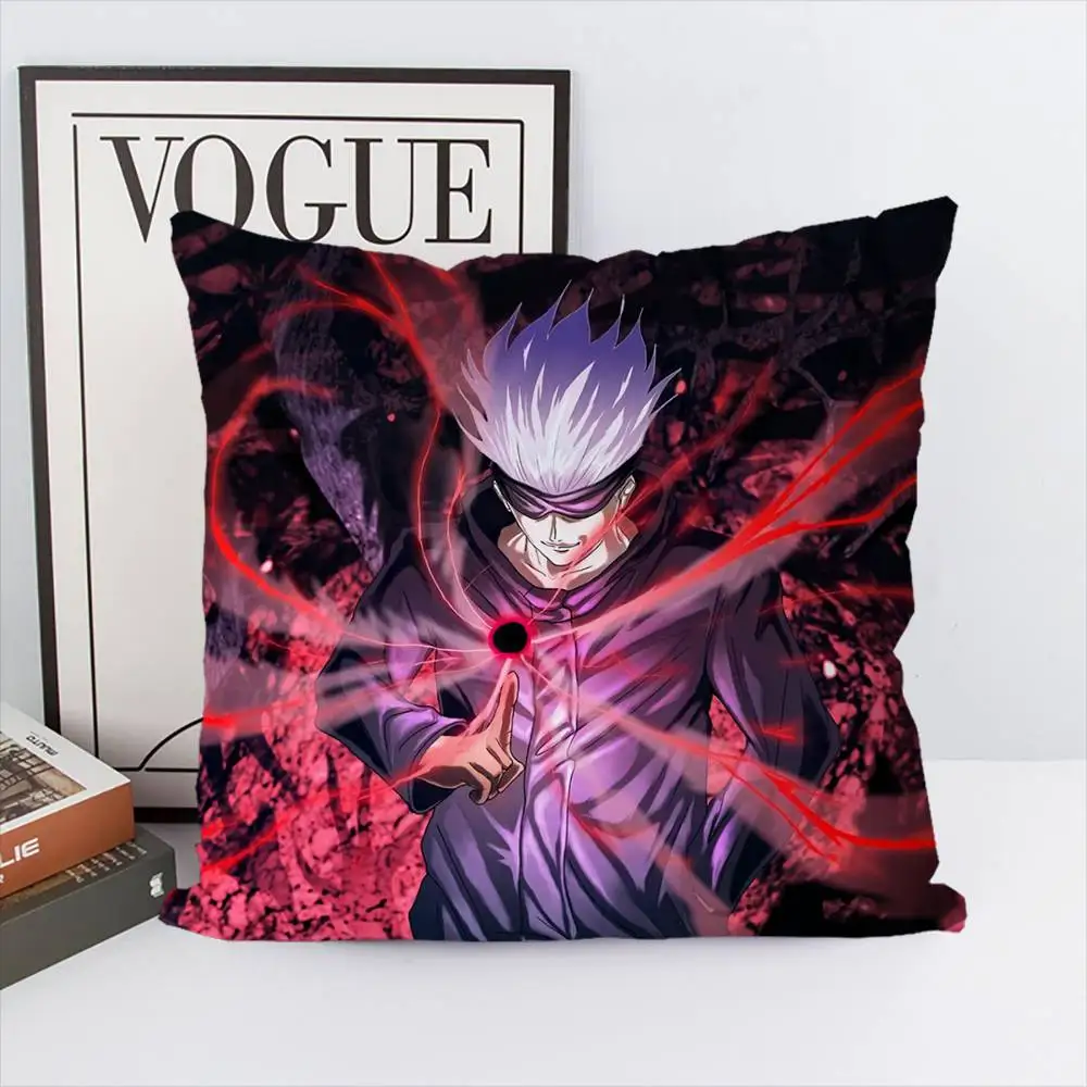 

Anime J-jujutsu Kaisen Pillow Case Luxury Double-sided For Car Pillows 45x45 Cushions Cover Home And Decoration Sofa Pillowcase