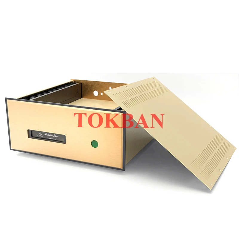 Tokban Audio 445*191*434mm FM711 MK2 Aluminium Power Amplifier Chassis Enclosure DIy Amplifier Audio Case Shell