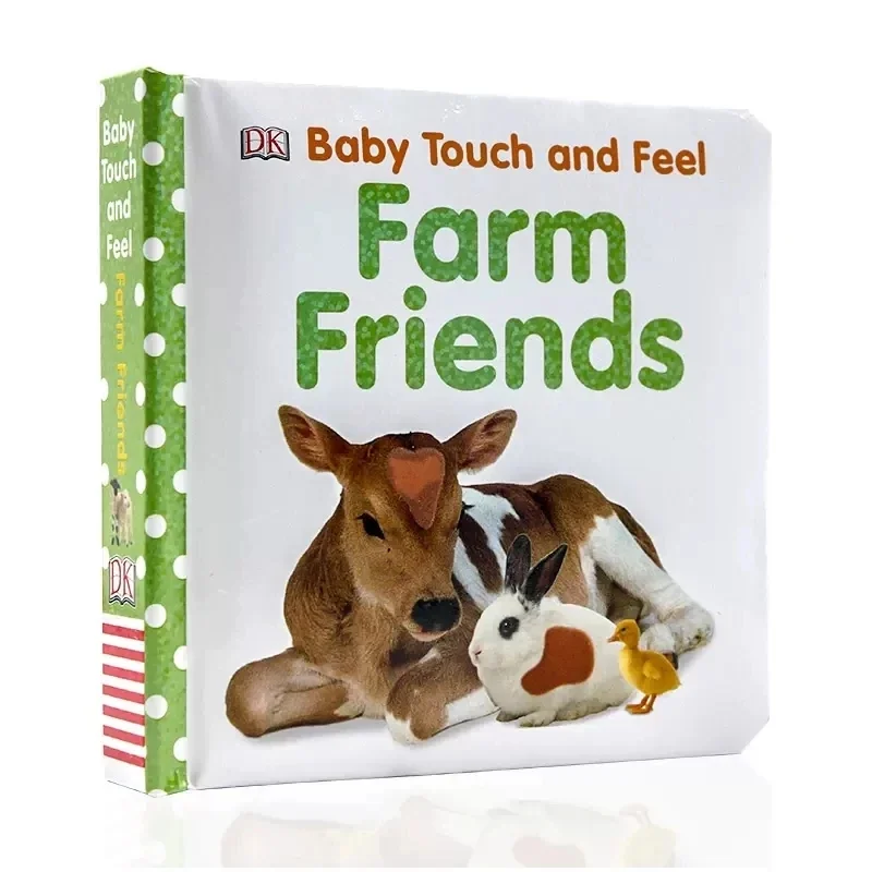 DK Baby Touch and Feel Farm Animals Board Book English Picture Story Books Children's English Enlightenment Cognitive Book