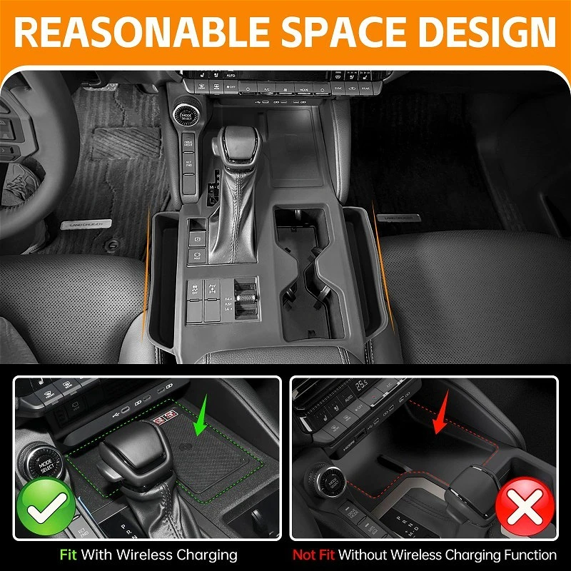 For Toyota Land Cruiser Prado LC250 250 J250 2024 2025 Center Console Silicone Cover Anti-Scratch Anti-Dust Perfect Fit Interior
