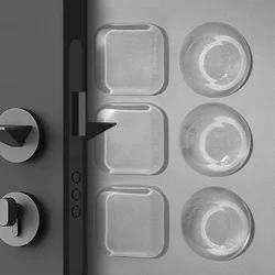Silicone Door Stopper Stickers Adhesive Handle Bumpers Mute Anti-Collision Cabinet Refrigerator Door Waterproof Wall Protect Pad