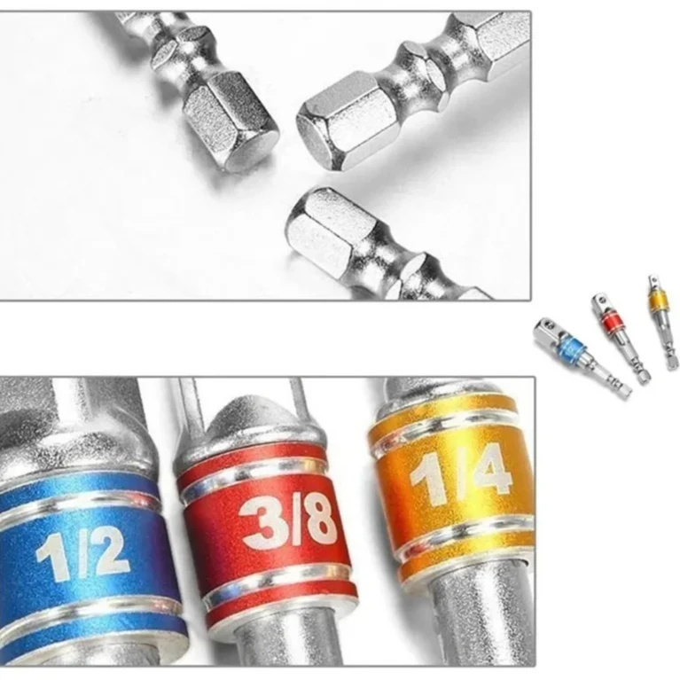 Extended Converter Power Drill Hex To High Speed Nut Male Square Wrench 1/4 3/8 1/2 Impact Driver Socket Extension Adapter