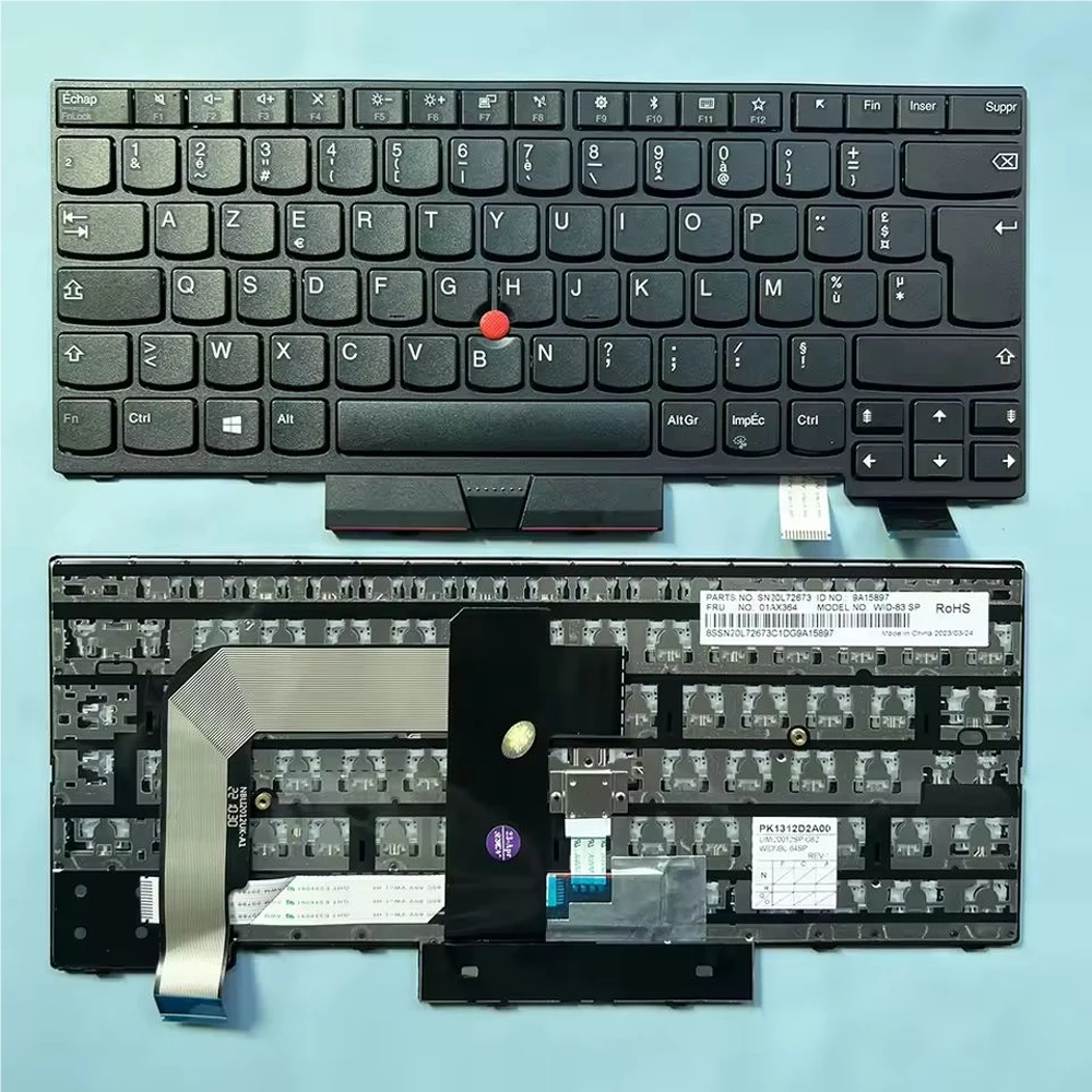 

XIN-SP-FR Laptop Keyboard For Lenovo ThinkPad T470 T480 A475 A485 01HX459 01AX364 01HX364 01HX481 01AX551 SN20P41641
