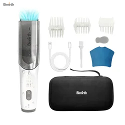 Cordless Vacuum Haircut Kit Hair Clipper Waterproof Built-in Rechargeable Battery with Storage Bag Combs for Boys Men Kids