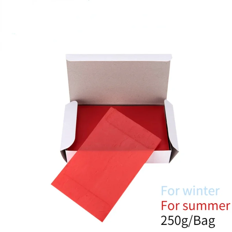 250g/Box Dental Material Red Wax Sheet Dental Lab Material Materials for Winter&Summer 1.3mm&1.5mm Dentist Auxiliary Consumable