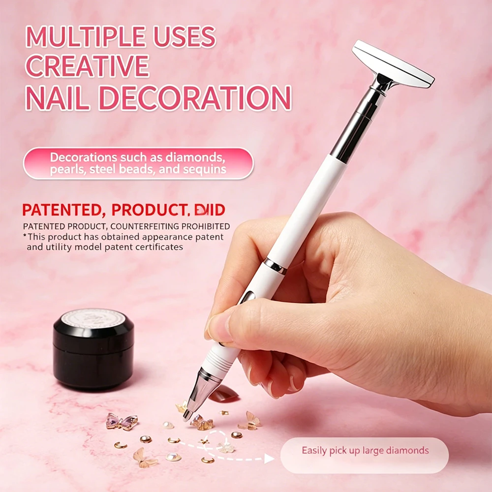 5D DIY Diamond Art Pens , Refillable Wax Rotating Glue Point, Nail Art & Diamond Art Tools, With Wax Drill Pen