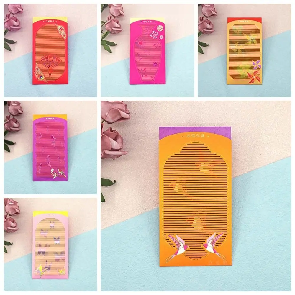 2Pcs/set Money Packing Bag Chinese Red Envelopes Chinese New Year Decorations 2024 Chinese Dragon Year Lucky Money Pocket