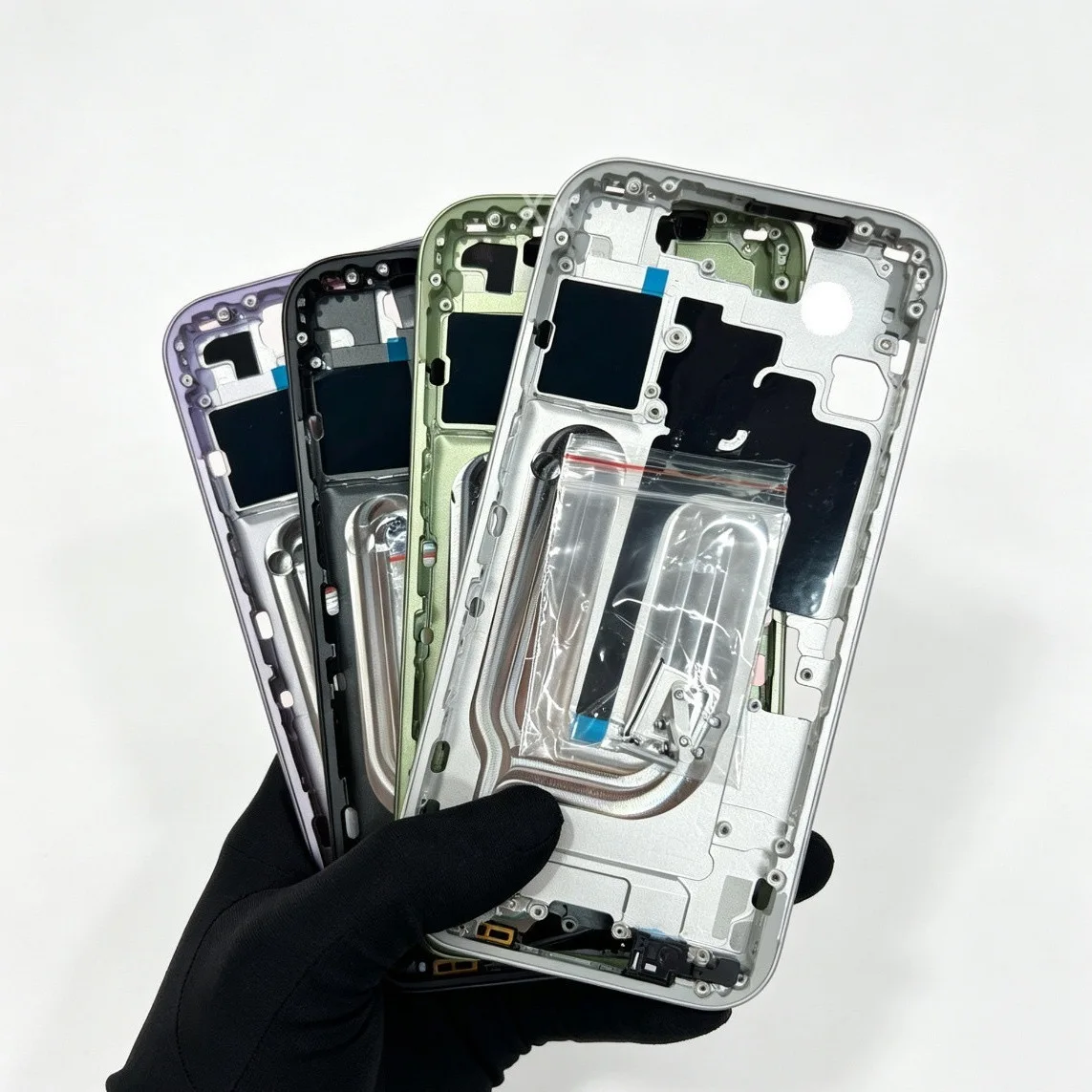 Rear Housing Assembly For 17 17 Pro 17 ProMax With Back Cover Middle Chassis Frame+SIM Tray+Side Key Parts