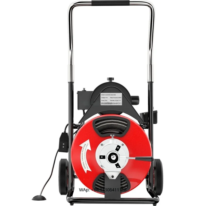 Electric 220v Snake Drain Cleaner/water Pipe Drain Cleaning Machine for 20-150mm Pipe Auger Drain Dredging Cleaning Machine