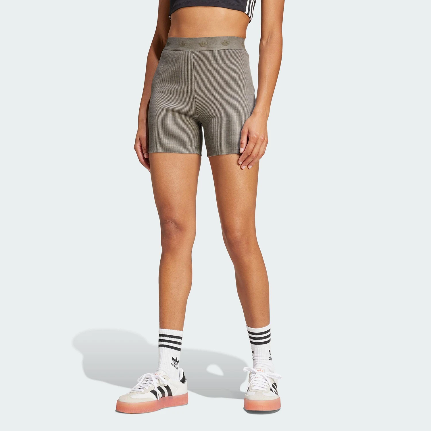 Adidas genuine clover women's breathable sports tight training shorts JC7552