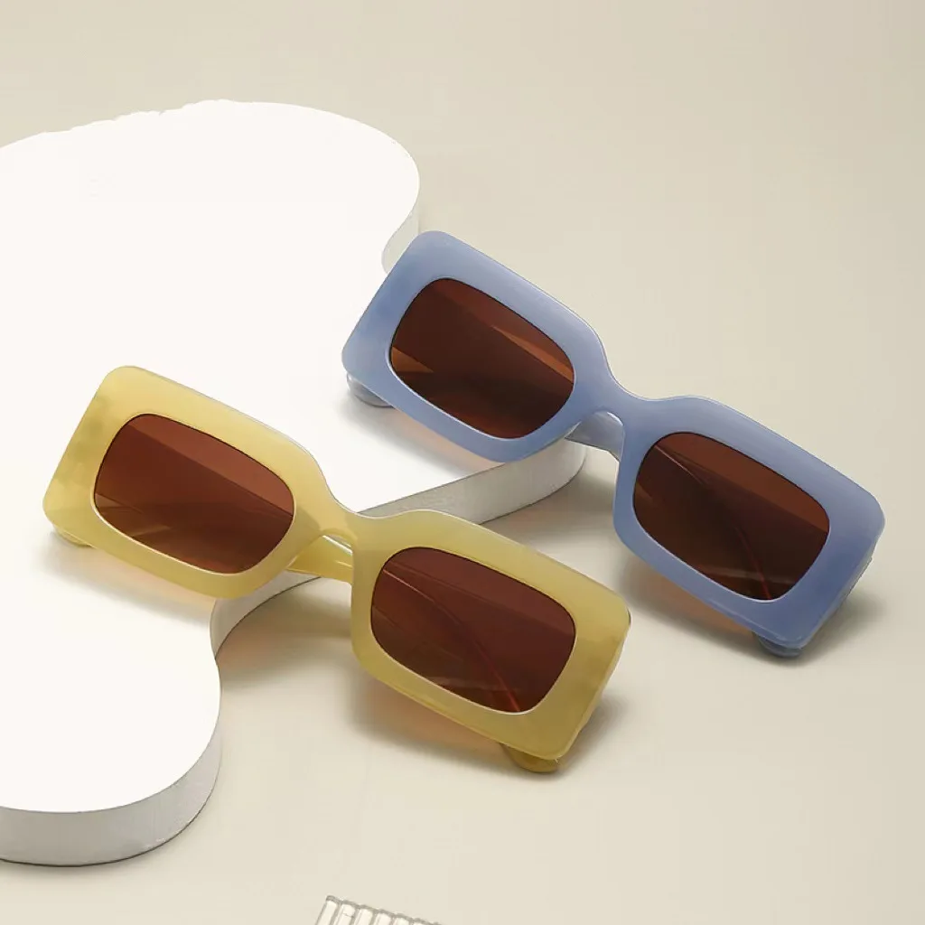 

Designer Hip Hop Sunglasses UV400 Candy Color Small Frame UV Protection High Quality Fashion Unisex Trendy Eyewear for Summer