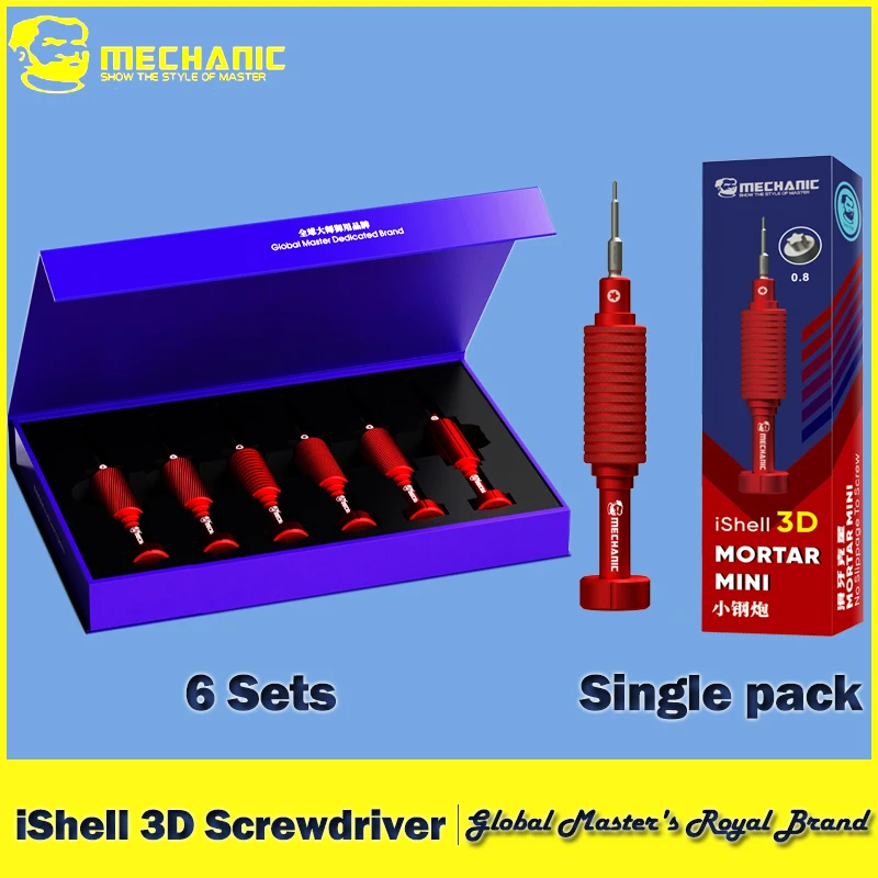 【MECHANIC】 iShell 3D Screwdriver Set Precision Magnetic Non-Slip Disassemble Toolkit Device for iPhone Samsung Phone Repair Tool