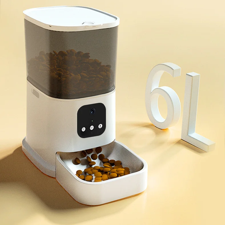 

Smart Automatic WiFi Pet Feeder with 6L Plastic Container for Small Animals Chargeable Time Setting Function,WSQ-X34,Whole sale