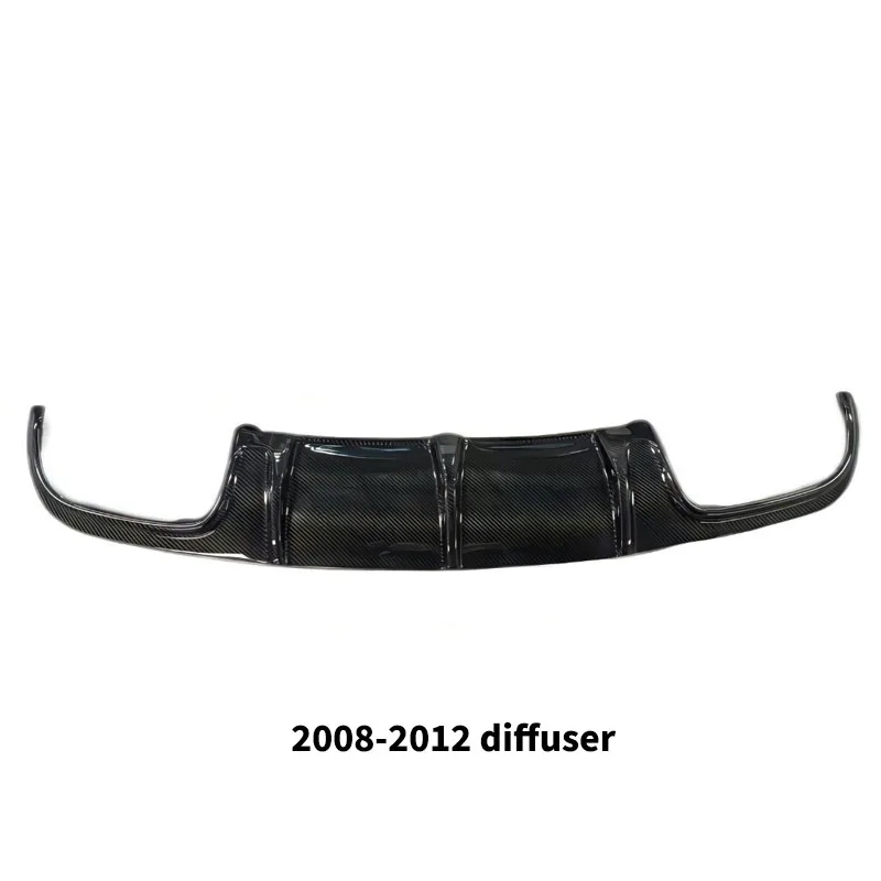 لمرسيدس بنز C الفئة W204 C300 C63 2007-2014 المصد الخلفي الناشر الشفاه الخلفي الشفة المفسد اكسسوارات ألياف الكربون الجسم أطقم #5