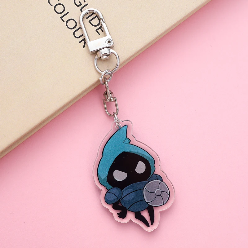 Hollow Knight Keychain Cartoon Character Ornament Key Bag Pendant Clothing Accessories 355