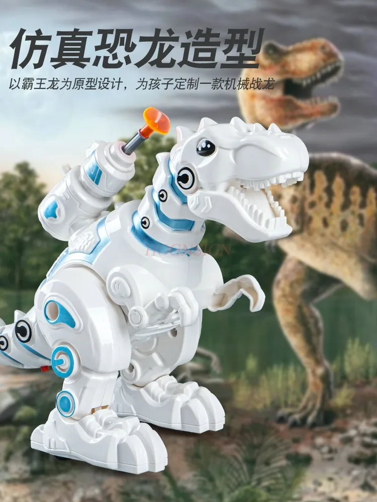 Zabawka dla dzieci Tyranozaur Rex Chłopiec Elektryczny Dinozaur Symulacja Zwierzę Chodzi Inteligentny Robot Model Robot Trójkątny