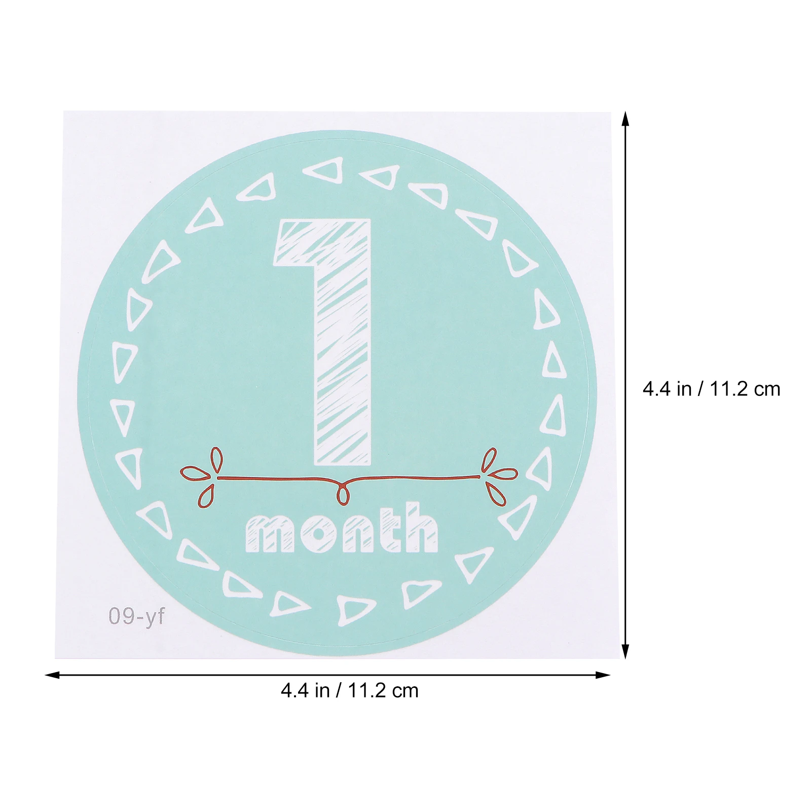 

1 set Baby Milestone Stickers Newborn Month Labels Photo Props Neonatal Belly Stickers 1-12 Months First Year Memory Record