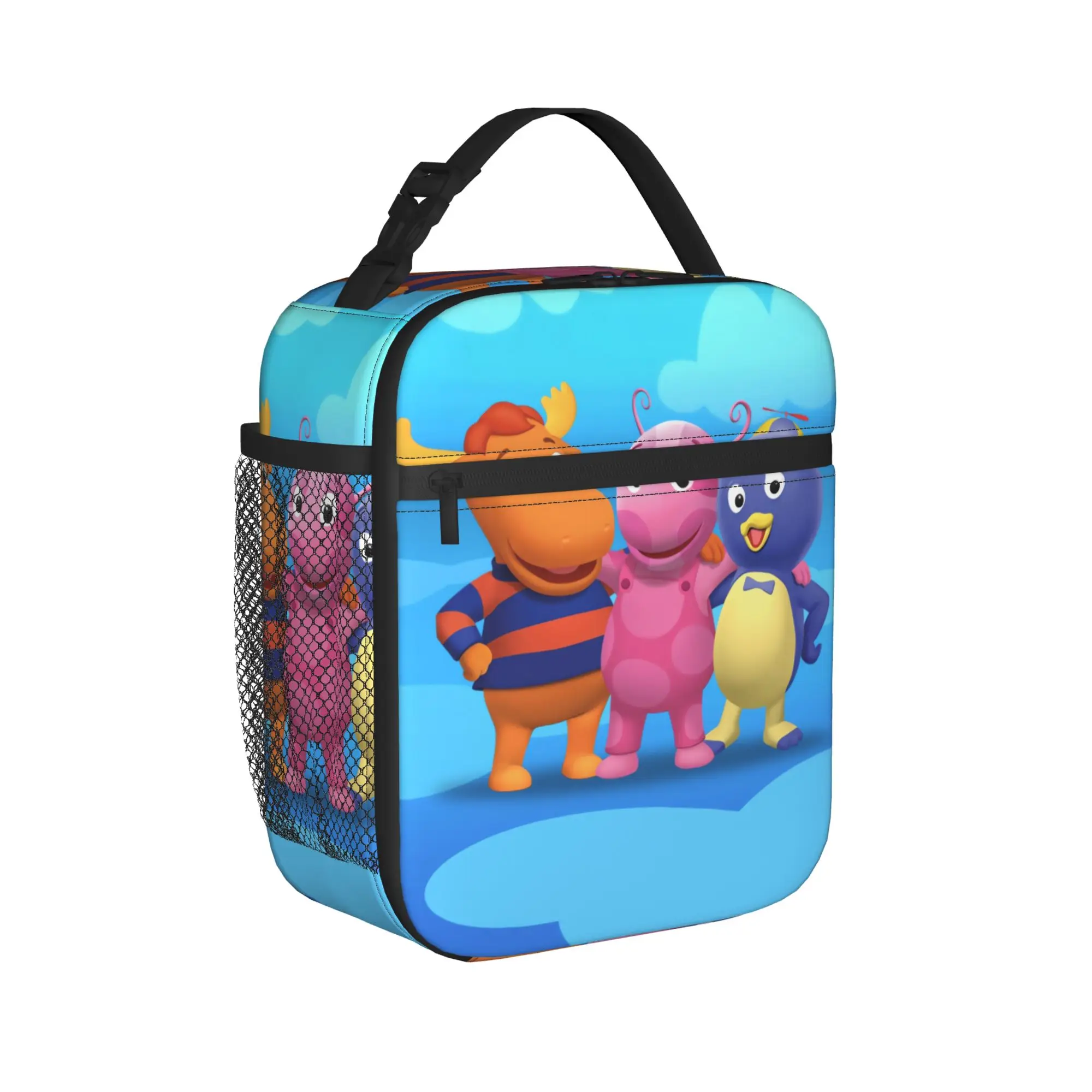 The Backyardigans Lunch Bag  Aesthetic Lunch Box For Women Portable Insulated Cooler Bag Oxford Custom Thermal Tote Handbags