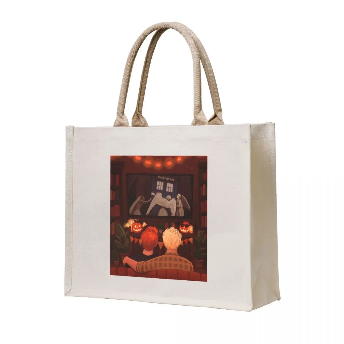 

Angels Halloween Night Tote Bag tote bags cloth bags Gift bag foldable reusable bag Canvas