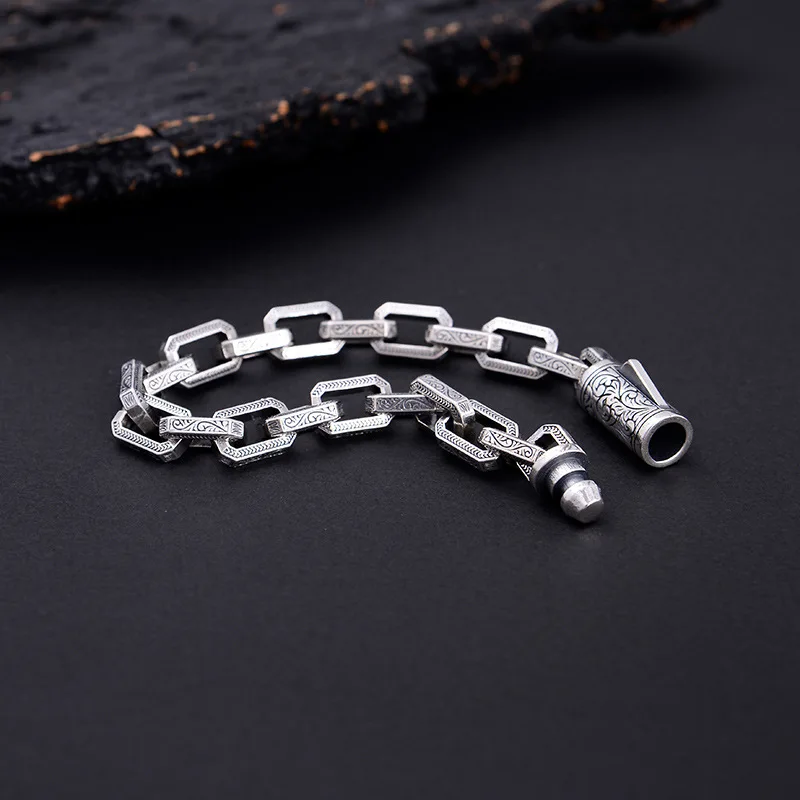 Viking Ouroboros vintage punk bracelet for men copper fashion Jewelry hippop street culture - view 6