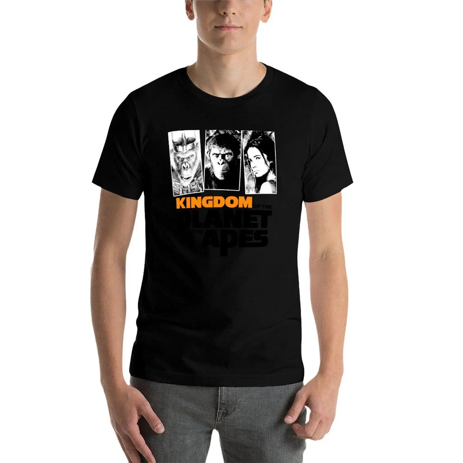 Kingdom of the Planet of the Apes: Proximus Caesar T-Shirt, Summer Casual Cotton Tee, Oversized Streetwear Tops, 100% Cotton - view 4