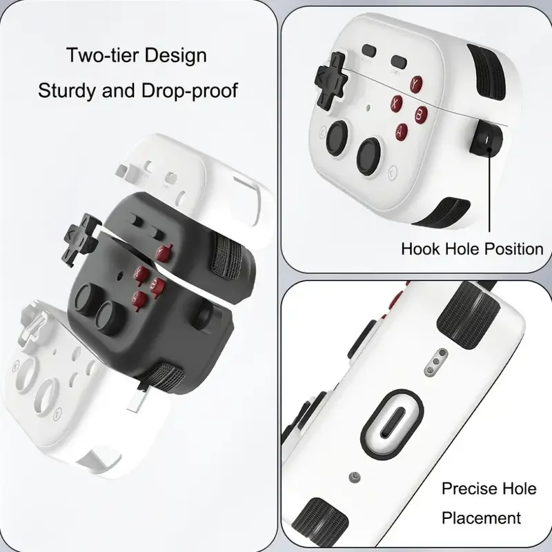 Earphone Protective Case For Airpods 4 2024 Retro Gaming Controller Headphone Charging Box Cover For Airpods Pro 2 For Men Women view 2
