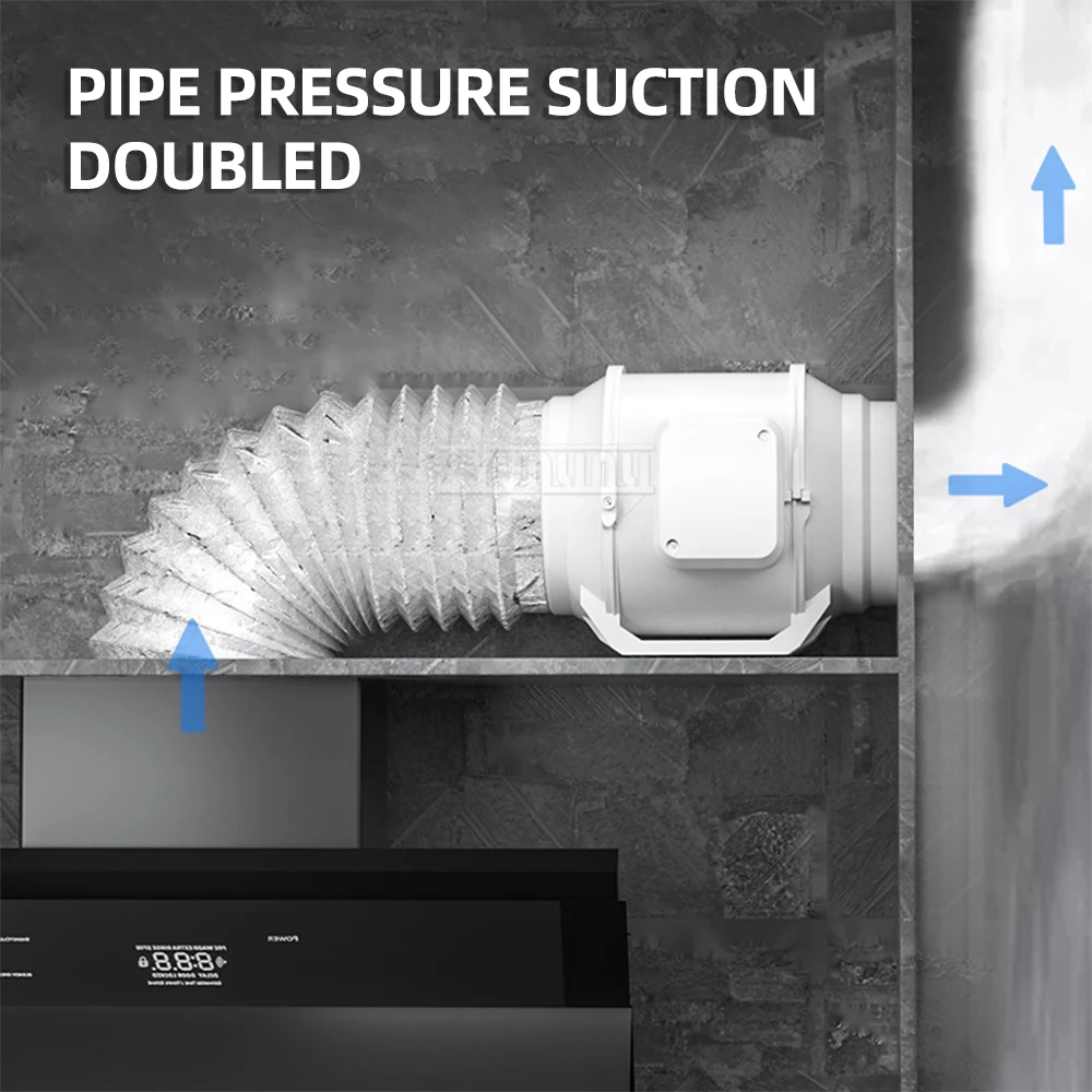가정용 주방 배기 후드, 상업용 강력한 배기 선풍기 환기 선풍기, 원심 선풍기 덕트 선풍기