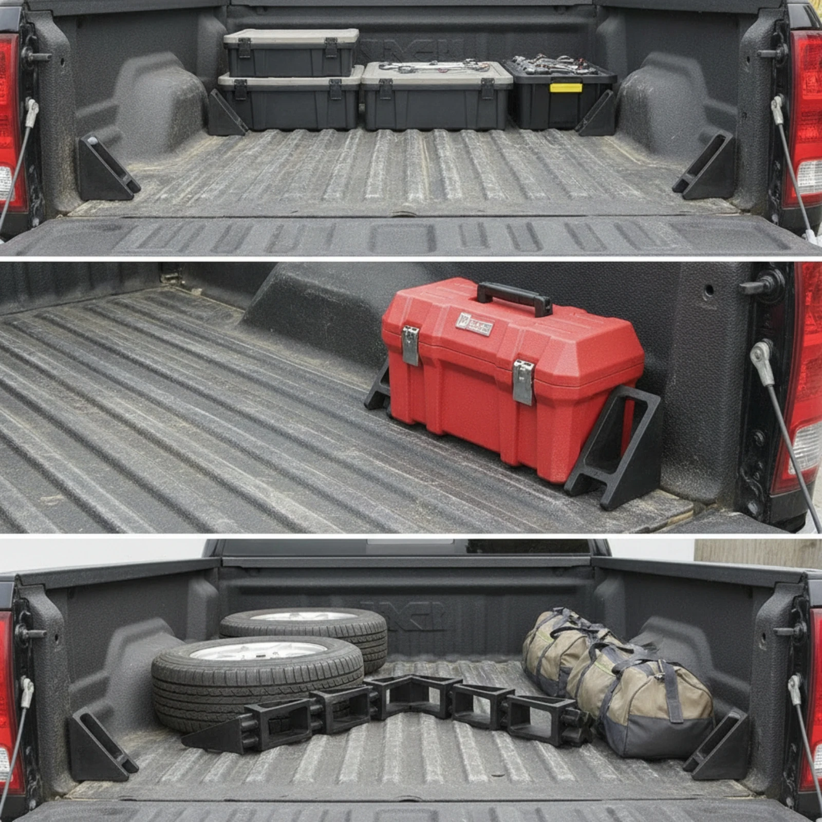 Truck Bed Cargo Blocker Compact Cargo Blocker with Interlocking End Stopper Block Slim Accessory Rigid for Drivers