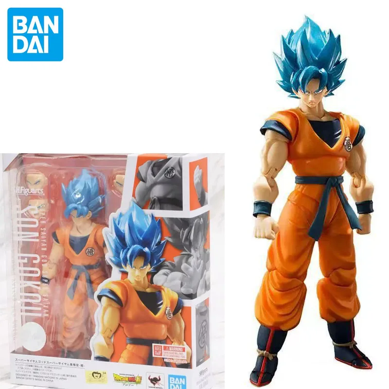 

Оригинальные фигурки BANDAI SHF Dragon Ball Super: Broly Son Gokuu Super Saiyan God Super Saiyan, коллекционные модели, игрушки в подарок