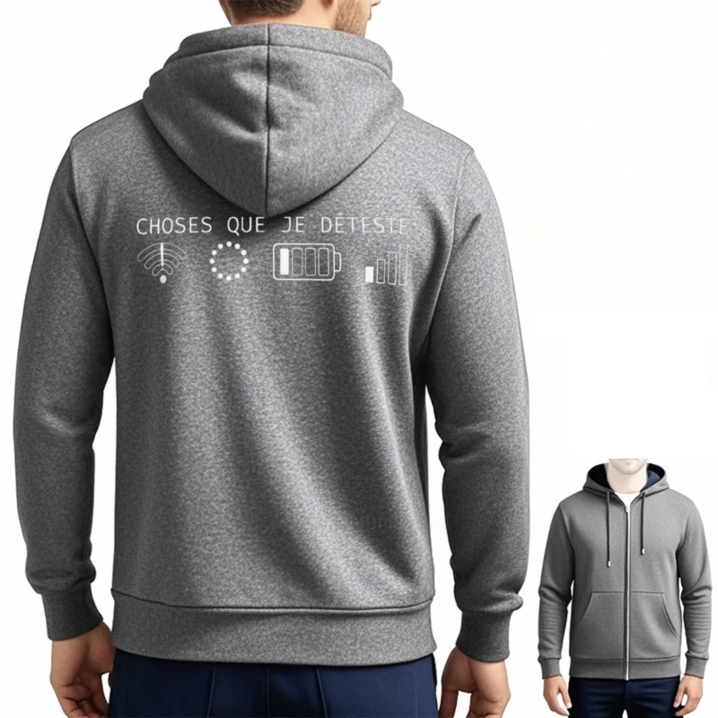 الخريف هودي شيء أنا أكره سستة مضحك فريش نص الكمبيوتر العلوم المبرمجين المهوس القمم عادية القطن للجنسين هوديي #2