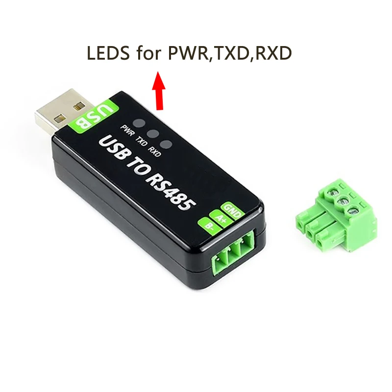 USB TO RS485 485 Serial  Converter  3 Pins  3P Communication FTDI  Adapter with TXD RXD LED ESD Protect